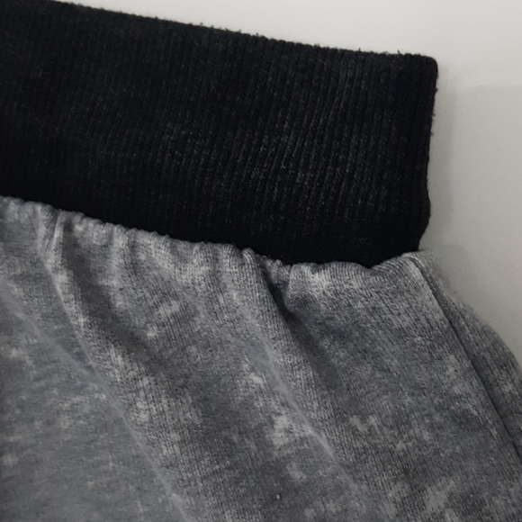 Poof drawstring bleach splatter grey joggers - Picture 6 of 7